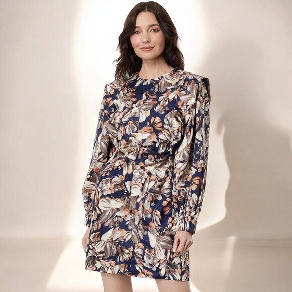 NWT En Saison Arabella Mini Dress in Navy Blush